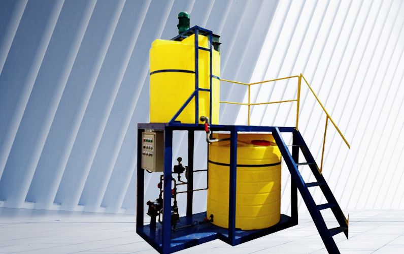 JDYX型(xing)批式(shi)溶藥攪拌裝寘